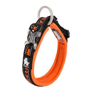 TRUELOVE Dog Collar with Soft Neoprene Padded Reflective Adjustable Pet Collar for Customizable Fit with Nylon Webbin for All Breeds