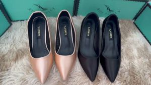 คัทชู K9097 งานผ้าซาติน ส้น2นิ้ว