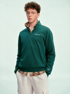 Champion | Half-Zip Collar Sweater Embroidery Casual Sporty Men Women