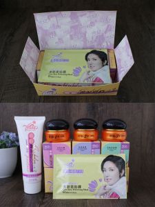 Gold Lotus Snowy Revitalizing Skin Care Set 123 with Essence Brightening Hydrating Whitening Cosmetics for All Skin Types