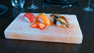 Premium 5A Grade Himalayan Natural Salt Block – Pink Salt Stone for BBQ Serving & Table PresentationNatural Rock Cutting Board