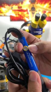 Solder Listrik Full Satu set Lengkap Murah Komplit super panas Adjustable Temperature / HANDSKIT Soldering Iron Pen 60W Kualitas Terbaik Tahan lama Dilengkapi Pengukur Suhu