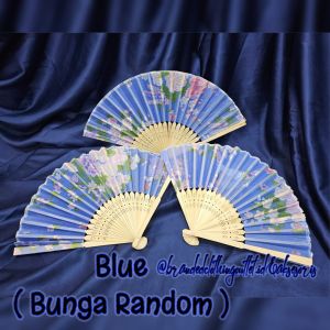 KIPAS BAMBU KAIN / KIPAS TANGAN VINTAGE / KIPAS LIPAT JEPANG  / KIPAS TANGAN GAYA CHINA / KIPAS KAYU DANCE / FOLDING FAN / KJP8834