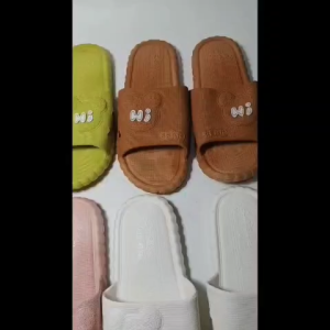 Sandal Rumah Slop Jelly Karet Wanita Motif Hi-BEAR Timbul Import LALUNA MOKAYA BM-999 36-41