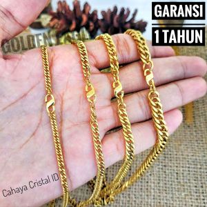 Kalung Rantai | Bahan Original Titanium Bukan Yang Campuran | Kalung Anti Karat & Tidak Bikin Alergi | Kalung Pria & Wanita