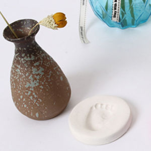 Baby Handprint Mud ที่ระลึก Handprint Footprint ทําห้าสีผสม