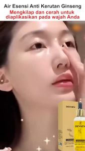 Ginseng Serum 100ML Ginseng Gold Peptide Anti wrinkle Facial Essential Oil Esensi Anti Kerut SerumGinseng Hydrating Anti Aging Serum Wajah