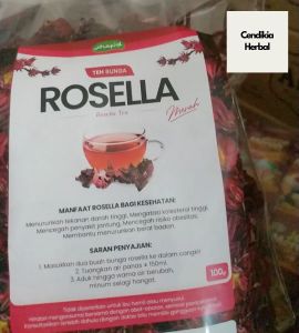Teh Rosella Merah Premium Grade A+ Teh Herbal Organik
