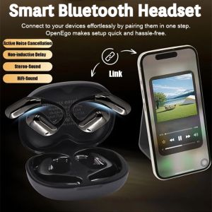 AI Translator Earbuds Smart Touch Screen Open Bluetooth Headset Real-Time Translation Ultra-light Headset