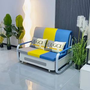 Sofa Giường TB110 Đa Năng Thông Minh Gấp Gọn Thành Ghế SoFa Khung Sắt Vải Lanh Cao Cấp