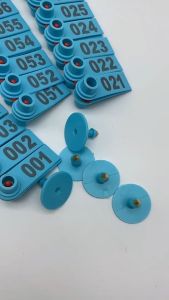 Eartag Kambing Domba 100pcs Ear Tag Sapi Babi Penanda NOMOR 1-100 Anting Identifikasi Ternak