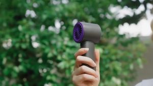 CTMALL N100 Portable Turbo Fan With LED Light 100 Speeds Adjustment Outdoor Mini Electric Fan