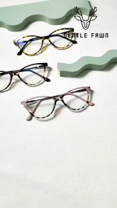 GENTLE FAWN Kacamata Antiradiasi Blueray Komputer/Laptop/TV/HP Design Cat Eye Simple Elegant Bisa Minus Pria dan Wanita 2505
