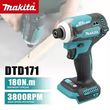 Makita | Makita DTD171 18V Brushless Cordless Impact Driver 180N·m 1/4 Hex with 4 Stage Selection and Assist Modes for Fastening Work