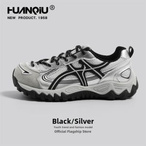 HuanQiu | Retro Dad Shoes Lightweight Breathable Soft Bottom Casual Shoes
