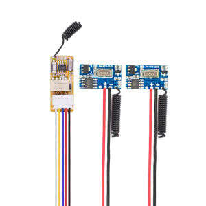 DC3.5V-DC12V Mini Relay Receiver DC3.7V-DC12V 433Mhz Wireless Transmitter PCB board Input Power Transmitting Signal