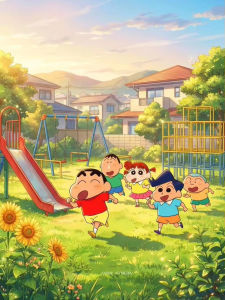 KAYOU | 5D DIY Diamond Painting Kit Crayon Shin Chan Anime Artwork Full Drill Rhinestone Mosaic Wall Decor Gift for Adults
