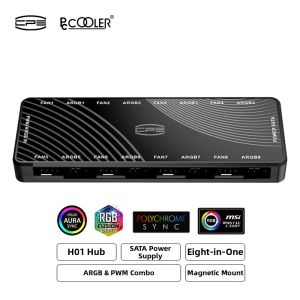 PCCooler | ARGB & PWM Hub Fan Adapter 1 to 8 Ports