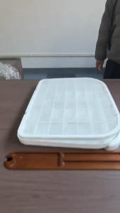 SKISOPGO Double Layer Cat Litter Mat Trap Anti-Bring Out Cat Toilet Rubbing Foot Sand-Control Table 控砂台