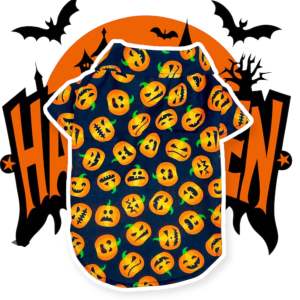 ชุดฮาโลวีนสุนัข แมว ลายฟักทอง ค้างคาว แฟนซี Halloween
