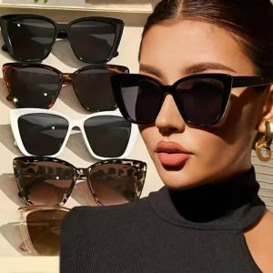 UV400แว่นตากันแดดหรูหราลายเสือดาววินเทจผู้ชายสำหรับผู้หญิงแว่นกันแดดสี่เหลี่ยมวินเทจคลาสสิก2025ย้อนยุค