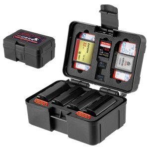 FOMITO Portable Camera Battery Case Memory Card Organizer Holder Waterproof Storage box for Canon Nikon Sony NP-FZ100 Battery