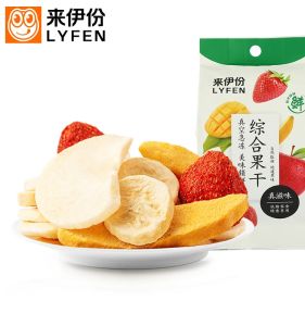 Mixed Dried Fruits 25g Snacks Mango Peach Banana Fig Fruit Jelly Dry Leisurely Edible Treats from Shanghai China Net Content 25g
