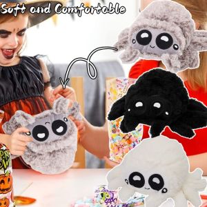 24CM Halloween Stuffed Soft Spider Style Children Doll Family Party Gathering Pillow Plush Toy - Durable PP Cotton Creative Gift
