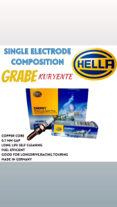 SPARK PLUG FOR Suzuki Raider 150 (carb&Fi) HELLA SINGLE ELECTRODE COMPOSITION SPARK PLUG (CD12RN-7) | High Quality