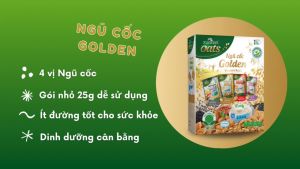 Combo 10 Hộp Ngũ Cốc Golden (Variety Pack) Xuân An [ít đường] 400G {25g*16 gói}