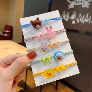 Murah Banget - (1 PC) Ikat Rambut Korea Karakter / Karet Rambut Lucu / Kuncir Rambut Import