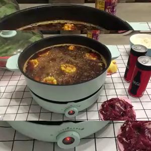 New York Big Sale หม้อไฟฟ้าฟ้าอเนกประสงค์ ต้ม ผัด เเกง ทอด นึ่ง ความจุดประสงค์ 5 ลิตร สารเคลือบเกรดอาหารทำความสะอาดง่าย