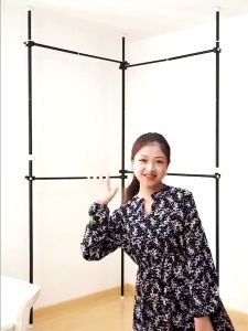 3.5M Adjustable Sampayan Clothes Rack Stand Floor To Ceiling Tension Drying Rack Clothes Hanger