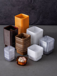 Plastic Inner Box Packaging Box Bag for Mooncake Pastry Green Bean Cake 50g Small Western Pastry Box Kitchen Baking Tools