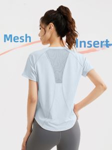 DAJIRIJI | Yoga Pilates Fitness T-Shirt Loose Slim Fit High Quality