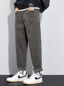 ROMON | Romon Corduroy Mens Pants Autumn Winter Fashion Brand Heavyweight Sweatpants Straight Loose Sports Casual Long Trousers