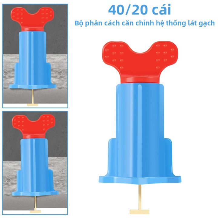 Hệ Thống Cân Bằng Gạch 40/20PCS, Nêm Cân Bằng Tường Màu Xanh, Chất Liệu ...