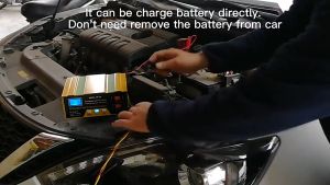 180W Portable Charger Aki 12/24V Mobil Dan Motor Dengan Intelligent Chip Charger Aki Mobil Lead Acid Smart Battery Charger 6-105AH MF-2B Smart Battery Charger Mobil Automatic Smart Intelligent Chip Kering Dan Basah Lead Acid Battery Charger Auto Cut Off