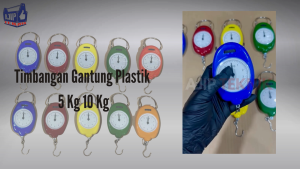 Timbangan Gantung Plastik 5 Kg 10 Kg / Portable Scale / Timbangan Gantung Mini / Timbangan Warna Warni Berkualitas