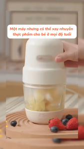 Máy Xay Ăn Dặm Bear 0.3L Xay Nhuyễn Đồ Ăn Dặm Cho Bé Với 8 Lưỡi Dao Sắc Bén CH-4H02S