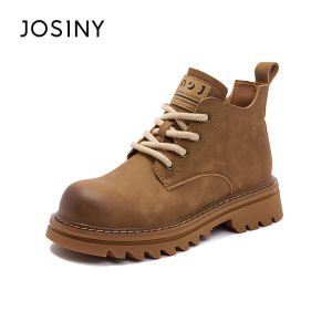 Josiny | Breathable Thick Sole Yellow Boots for Women