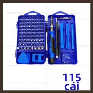 Bộ Tuốc Nơ Vít Đa Năng 115 Trong 1 Bộ Dụng Cụ Chính Xác Cách Điện Bằng Thép Chrome-Vanadium Dành Cho Điện Tử Máy Tính Điện Thoại - Sửa Chữa Tại Nhà