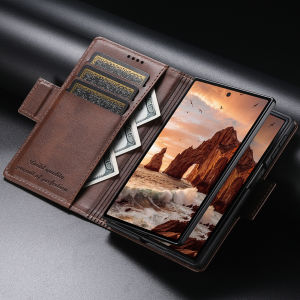 SUTENI Ví Đựng Thẻ Giả Da Có Nắp Lật Có Khóa Nam Châm Ốp Điện Thoại Cho Samsung Galaxy Z Fold 8