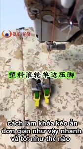 Chân vịt nhựa 1 giò có bánh xe chống nhăn dùng cho máy công nghiệp 1 kim P36LN- P36N