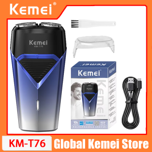 Kemei | KEMEI KM-T76 Mini Single Blade Cordless Beard Trimmer Razor Rechargeable Foil Electric Face Body Shaver for Men Convenient Razor