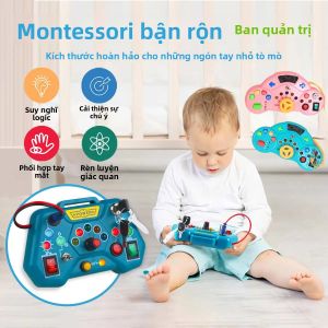 Đồ Chơi Bảng Bận Rộn Montessori Giáo Dục Cho Trẻ Mới Biết Đi 3 Tuổi Bé Trai & Bé Gái Quà Tặng Học Tập Tiện Lợi Khi Đi Du Lịch