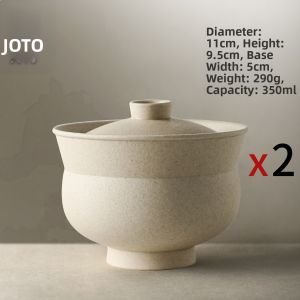 JOTO | Retro Japanese Style Ceramic Small Pot for Individual Use Soup Tureen