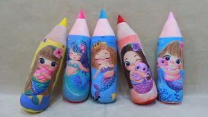Guling Print Mermaid Guling Pencil Print Mermaid Ukuran M Pensil
