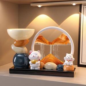 Tượng Trang Trí Chú Mèo May Mắn Để Gần Cổng