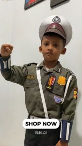 COD BAJU SETELAN POLISI ANAK LAKI LAKI PEREMPUAN COWO CEWE ROK KOSTUM PROFESI SERAGAM KARNAVAL ANAK